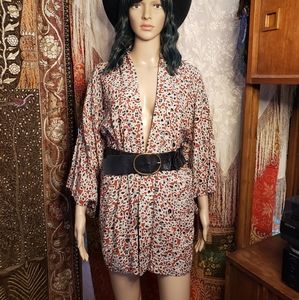 Vintage cotton kimono robe